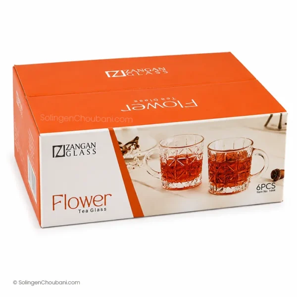 استکان شیشه‌ای طرح کریستال زنگان ۶ عددی - Image 3